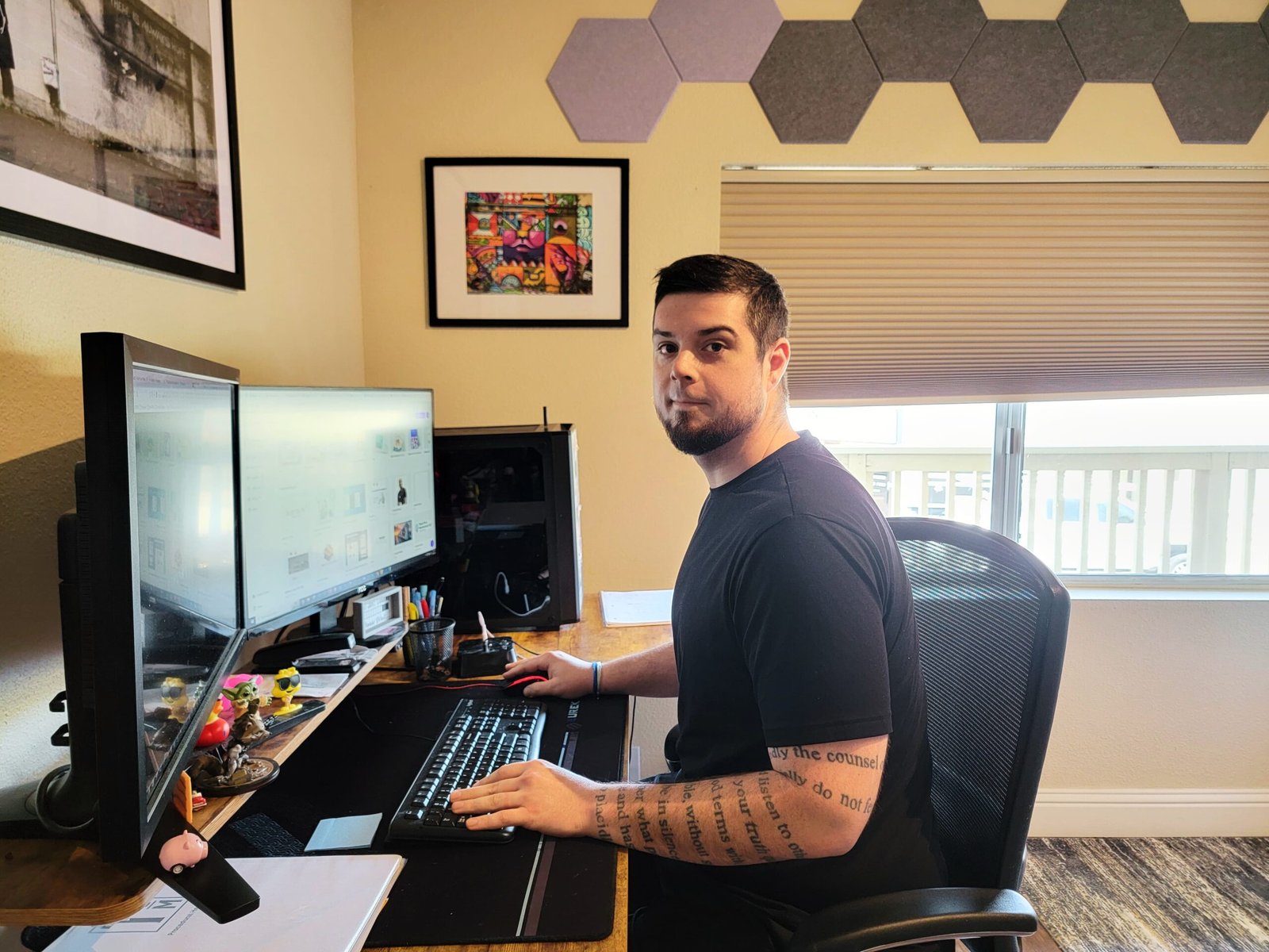 Our web development team collaborating on a project
