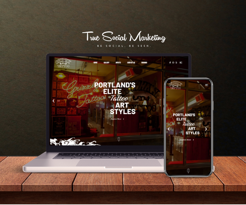 Grizzly Tattoo website